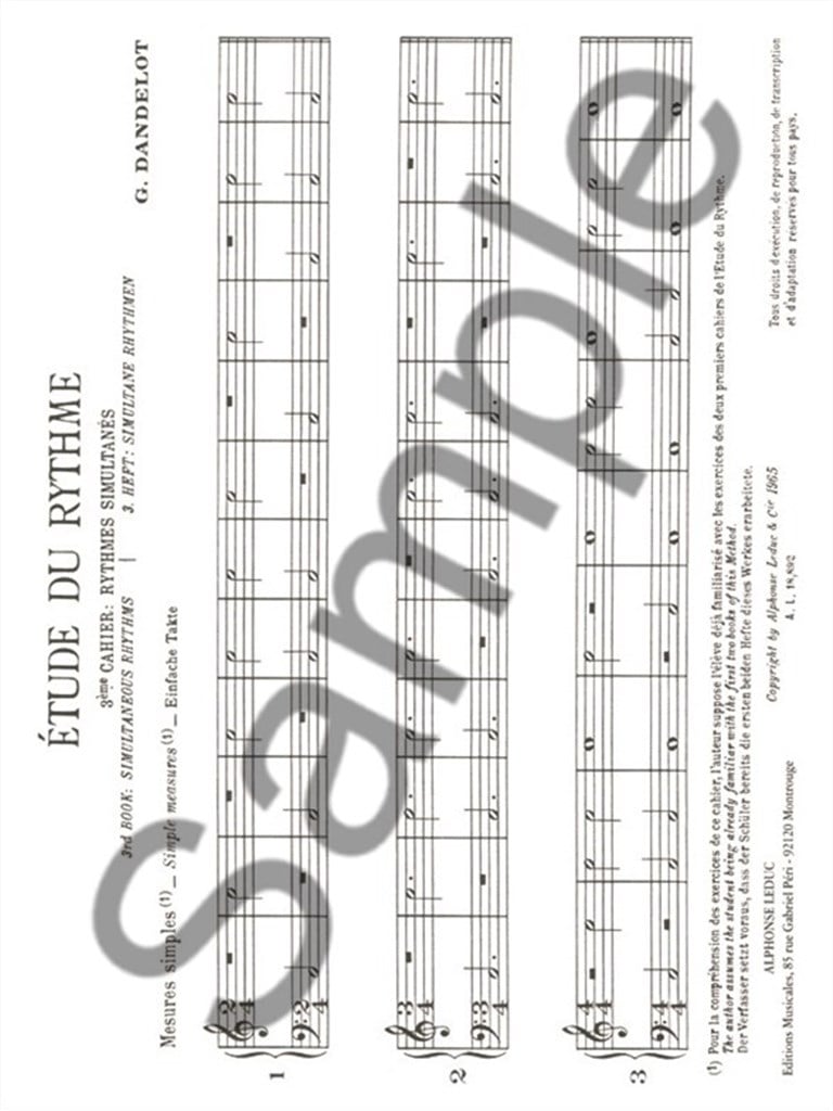 Etude du Rythme, Vol.3